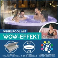 Bestway  LAY-Z-SPA LED-Whirlpool Bali AirJet Ø 180 x 66 cm, rund