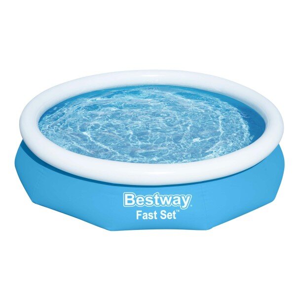 Bestway Fast Set Aufstellpool-Set mit Filterpumpe Ø 305 x 66 cm, blau, rund