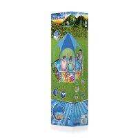 Bestway Steel Pro Frame Pool mit Sonnenschutzdach "Splash-in-Shade" ohne Pumpe Ø 183 x 51 cm, buntes Unterwasser-Design, rund