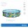 Bestway Steel Pro Frame Pool ohne Pumpe Ø 305 x 66 cm, buntes Zebra-Design, rund