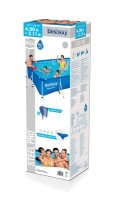 Bestway Steel Pro Frame Pool ohne Pumpe 400 x 211 x 81 cm , blau, eckig