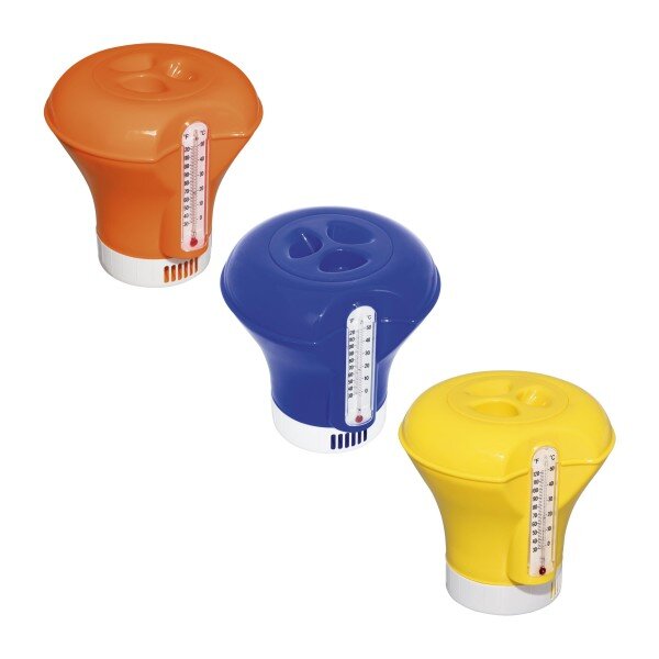 Bestway Flowclear Dosierschwimmer mit Thermometer, sortiert