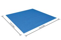 Bestway Flowclear PE- Bodenplane 335 x 335 cm, blau, quadratisch