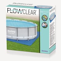 Bestway Flowclear PE-Bodenplane 488 x 488 cm, blau, quadratisch