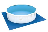 Bestway Flowclear PE-Bodenplane 488 x 488 cm, blau, quadratisch