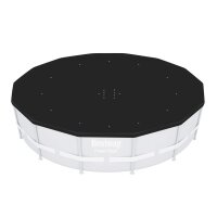 Bestway Flowclear PVC-Abdeckplane Ø 401 cm, schwarz, rund