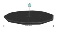 Bestway Flowclear PVC-Abdeckplane Ø 493 cm,...
