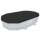 Bestway Flowclear PVC-Abdeckplane 418 x 230 cm, schwarz, oval