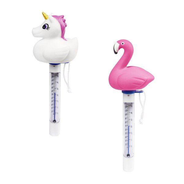 Bestway Flowclear schwimmendes Poolthermometer mit Tierkopf, sortiert