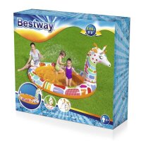 Bestway Planschbecken Groovy Giraffe 266 x 157 x 127 cm, rund