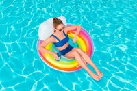 Bestway Rainbow Dreams Schwimmring mit Kopfstütze...