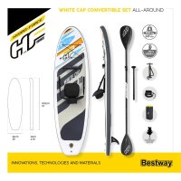 Bestway Hydro-Force SUP Allround Board-Set White Cap mit Sitz 305 x 84 x 12 cm