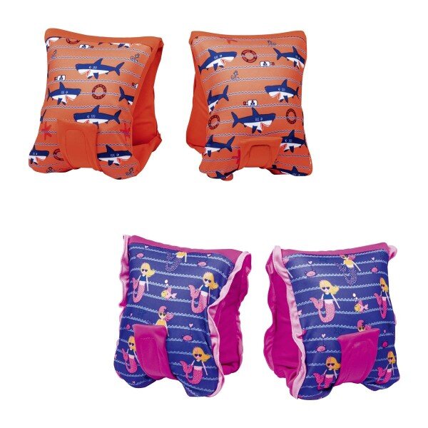 Bestway Swim Safe Schwimmflügel mit Textilbezug (S/M), 1-3 Jahre 38 x 14 cm, sortiert