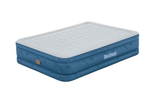 Bestway Fortech Doppelluftbett Snugable Top mit integrieter Elektropumpe 203 x 152 x 46 cm