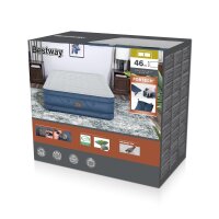 Bestway Fortech Doppelluftbett Snugable Top mit integrieter Elektropumpe 203 x 152 x 46 cm