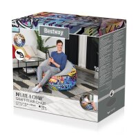 Bestway Inflate-A-Chair Luftsessel Graffiti 112 x 112 x...